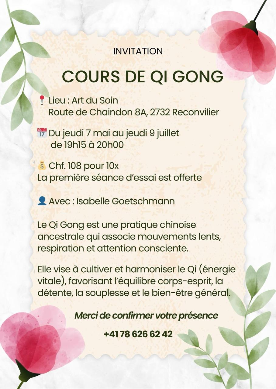 Cours Qi Gonq Printemps 2026